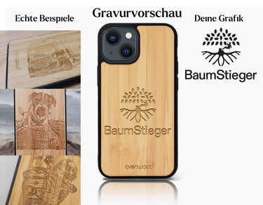 INDIVIDUELL iPhone 15 Bambus-Kunststoff